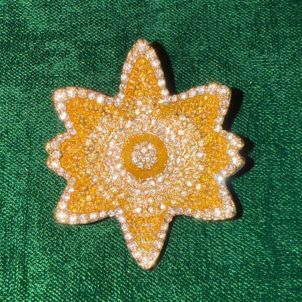 Gold and Silver Star Brooch